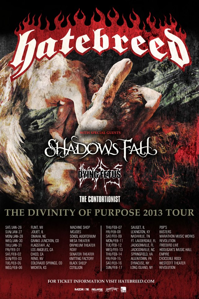 HateBreed - Divinity of Purpose Tour 2013