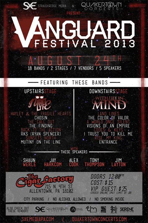 Vanguard Fest '13 - Poster