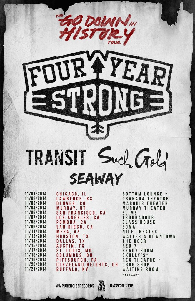 Four Year Strong - Go Down in History Tour